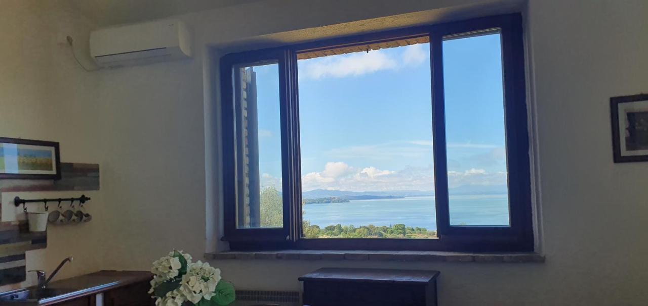 Poloturisticoumbria Rustico Con Piscina Vista Lago Passignano sul Trasimeno Buitenkant foto