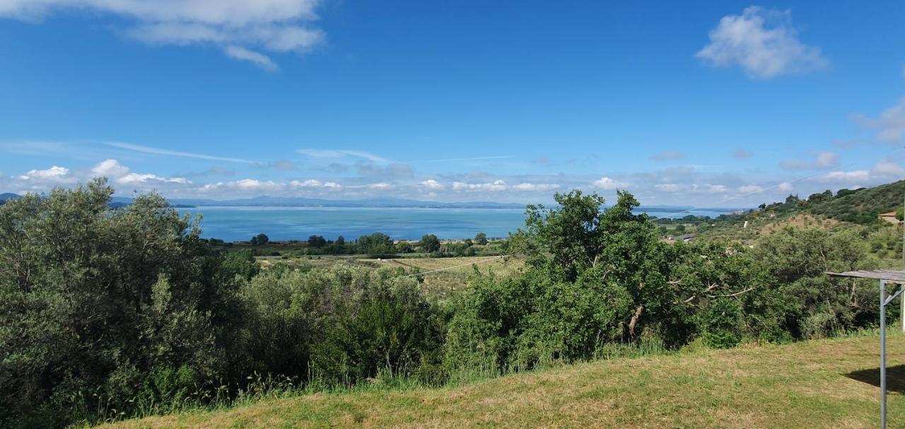 Poloturisticoumbria Rustico Con Piscina Vista Lago Passignano sul Trasimeno Buitenkant foto