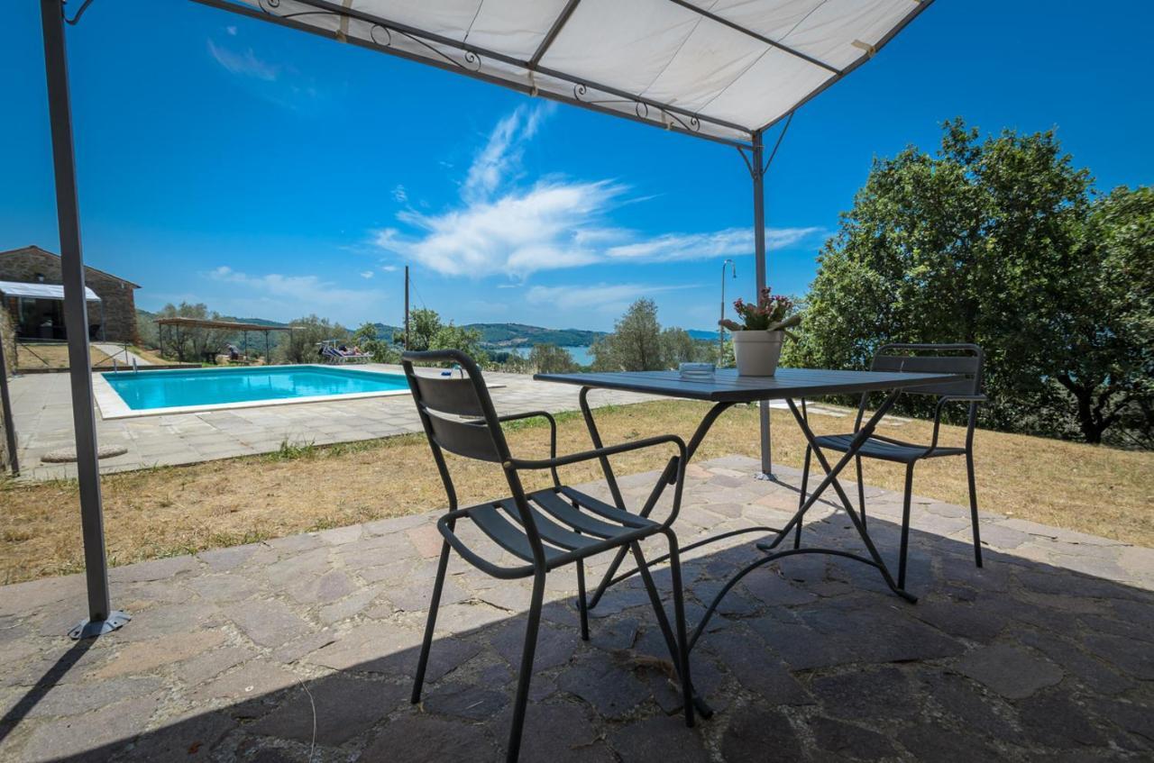 Poloturisticoumbria Rustico Con Piscina Vista Lago Passignano sul Trasimeno Buitenkant foto